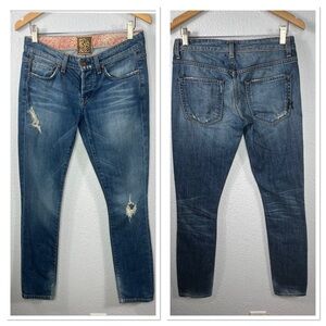 RICH & SKINNY Mended Heart Jeans Sz 26